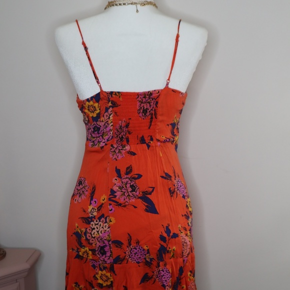 Free People Mini Floral Flowy Dress Size SMALL - Picture 4 of 7
